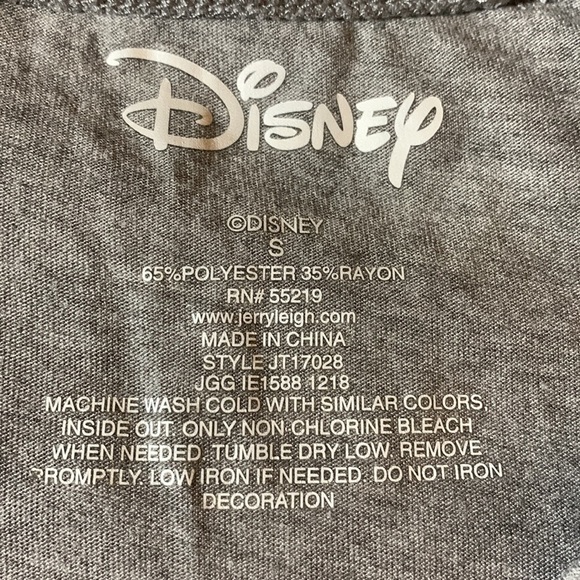 Disney Mickey & Minnie Mouse t-shirt Size Small, gray and black  very good cond - Picture 3 of 3